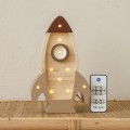 lampka little lights rakieta drewno  mini