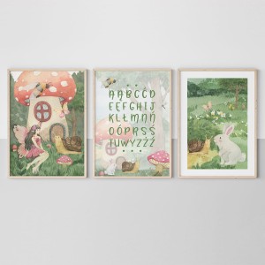 YOKO DESIGN - ZESTAW 3 PLAKATY BAJKOWA KRAINA