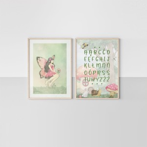 YOKO DESIGN - ZESTAW 2 PLAKATY WRÓŻKA ALFABET