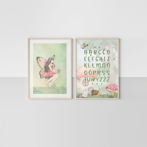 zestaw plakatów wróżka