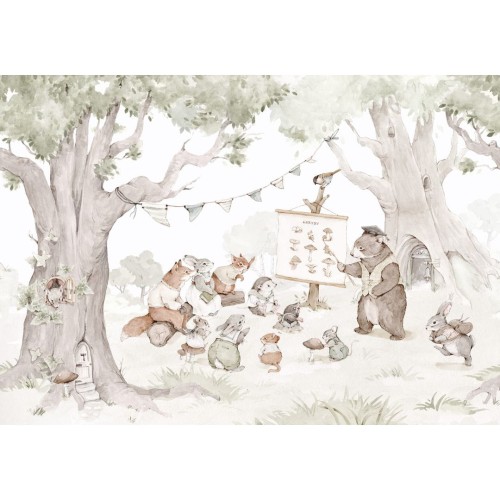 mural lesny do pokoju dziecka