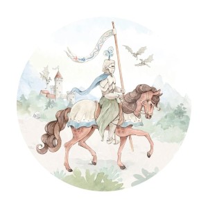 DEKORILLO - NAKLEJKA KOŁO RYCERZ