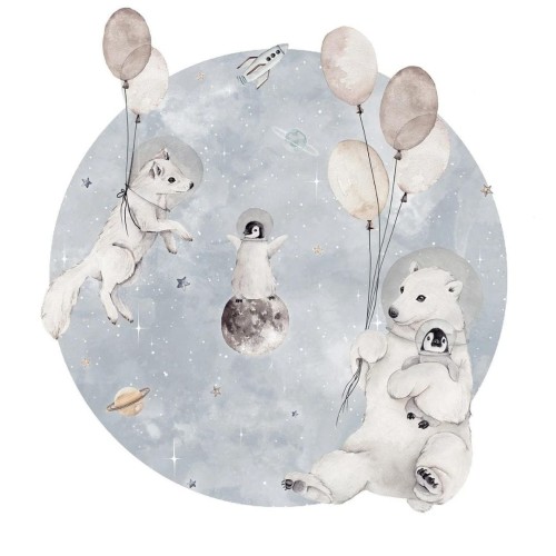 naklejka niebieska kosmos