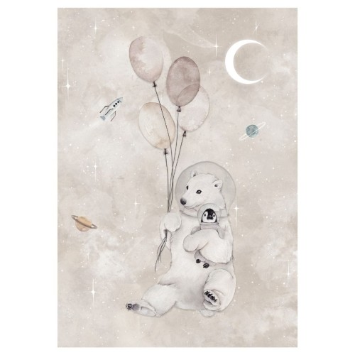 plakat do pokoju dziecka z motywem kosmosu