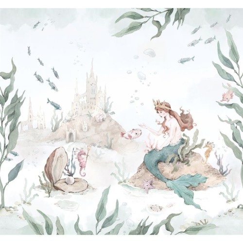 mural do pokoju dziewczynki syrenka