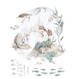 DEKORILLO - NAKLEJKA DLA DZIEWCZYNKI SYRENKA