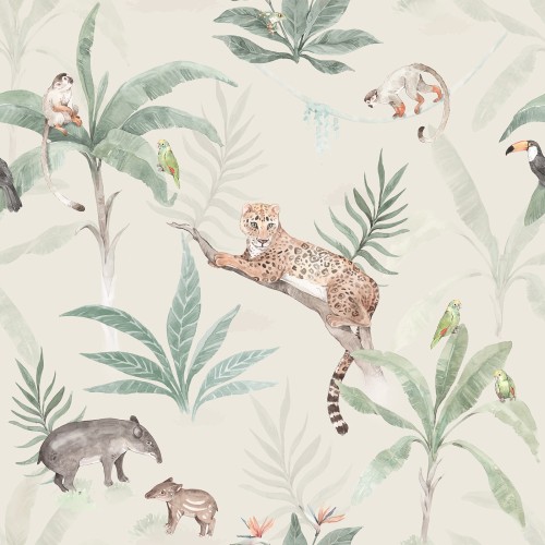 tapeta do pokoju dziecka jungle