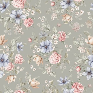 DEKORILLO - TAPETA DZIECIĘCA BUKIET ZIELONA