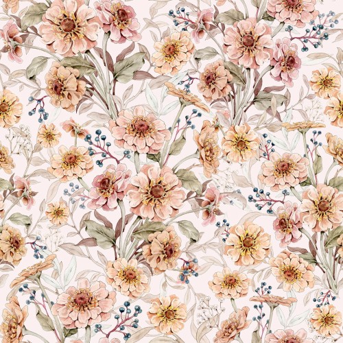 tapeta kwiatowa jesienny ogrod