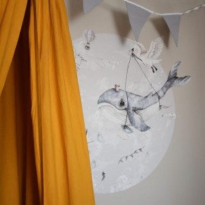 DEKORILLO - NAKLEJKA NA ŚCIANĘ PODNIEBNY OCEAN BEŻOWA