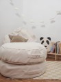 bini puf okragly teddy krem