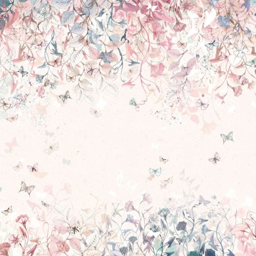 tapeta w motyle i kwiaty