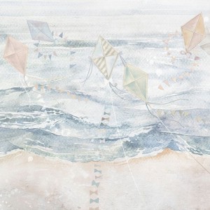 MALUMI - TAPETA DLA DZIECKA Z LATAWCAMI FLY HIGH BRIGHT