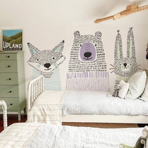 MALUMI - TAPETA DLA DZIECKA ZE ZWIERZĄTKAMI BEST BUDDIES COOL