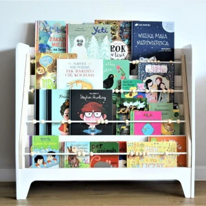 Biblioteczka dziecięca z liczydłem Simple Biała