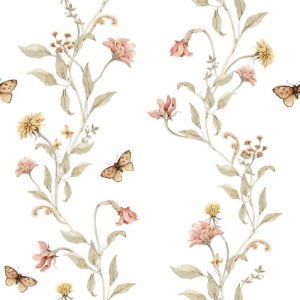 DEKORILLO - TAPETA DZIECIĘCA W KWIATY FLOWER STORY