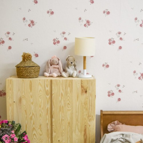 tapeta dla dziewczynki w roze