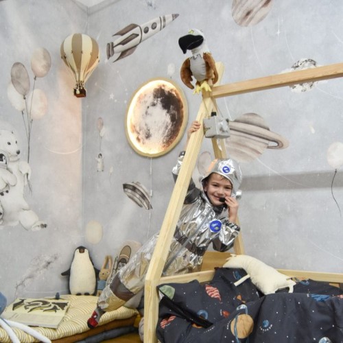 mural z kosmosem do pokoju chłopca dekorillo