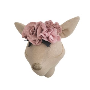 LOVE ME DECORATION - SARENKA LNIANA BEŻOWA Z KWIATAMI