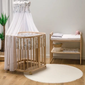 WALDIN - ŁÓŻECZKO 7w1 Z MATERACEM NATURAL