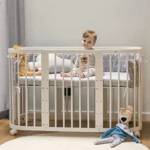 WALDIN - ŁÓŻECZKO 7w1 Z MATERACEM BIAŁE