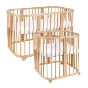 WALDIN - ŁÓŻECZKO 7w1 Z MATERACEM NATURAL