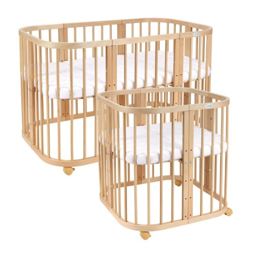 drewniane łóżeczko dla niemowlaka wielofunkcyjne