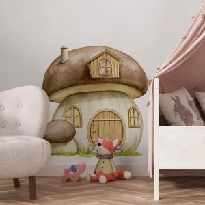 YOKO DESIGN - NAKLEJKA DOMEK GRZYB DK474