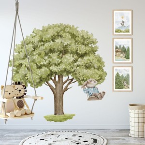 YOKO DESIGN - ZESTAW 3 PLAKATY ZWIERZĘTA LEŚNE - NIEDŹWIEDŹ/ SZOP/ JELEŃ