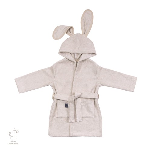 bezowy szlafrok dla 2-latka