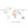 naklejka na ścianę mapa świata