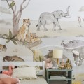 tapeta z motywem safari do pokoju dziecka