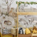 tapeta z motywem safari do pokoju dziecka