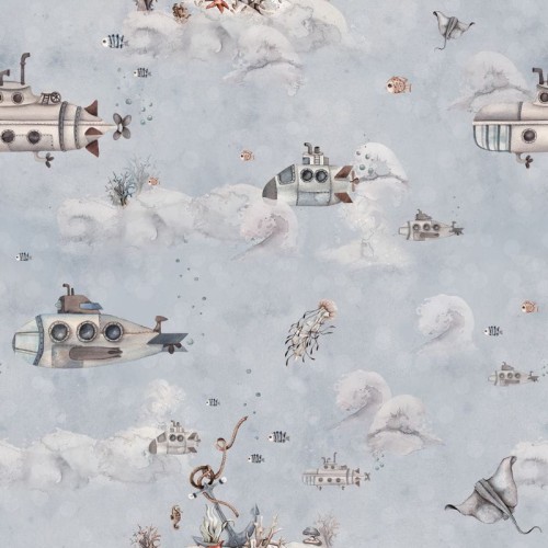 tapeta dla chłopca w łodzie podwodne