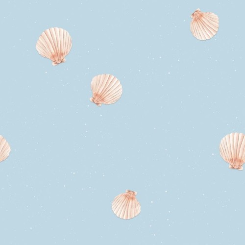 tapeta w muszle blekitna