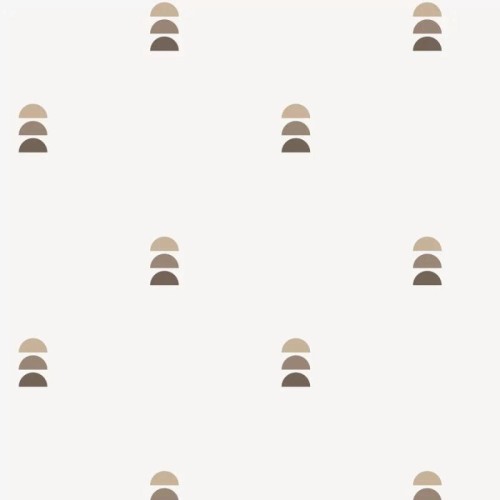 tapeta geometryczna półkola