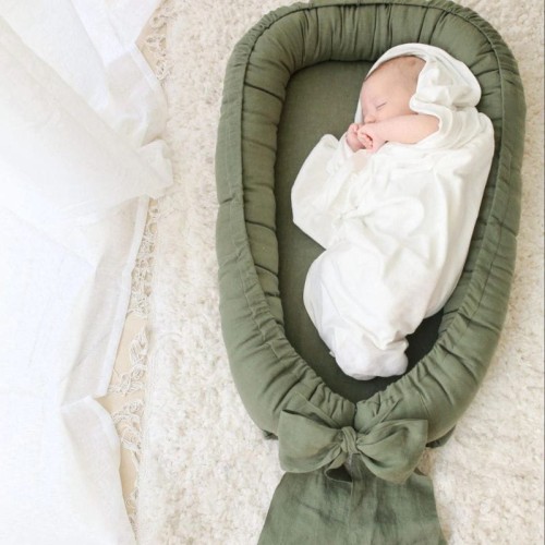 gniazdko niemowlęce lniane