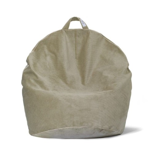 sztruksowe siedzisko zielone do pokoju dziecka