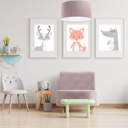 lampa do pokoju dziewczynki pudrowy róż