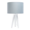 lampka stołowa trójnóg błękitna