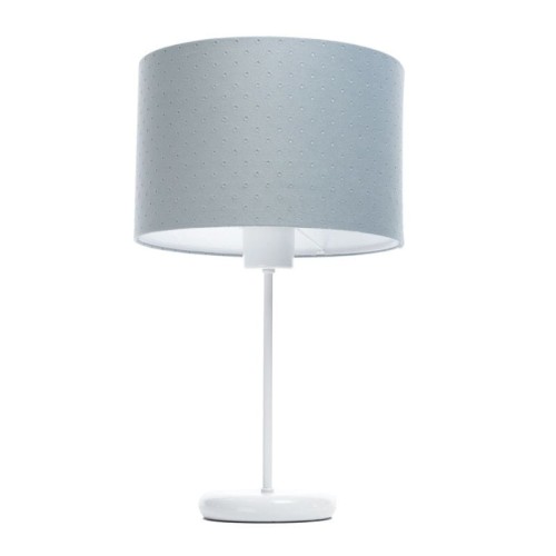 błękitna lampka stojąca