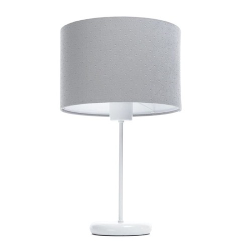 szara lampka stojąca