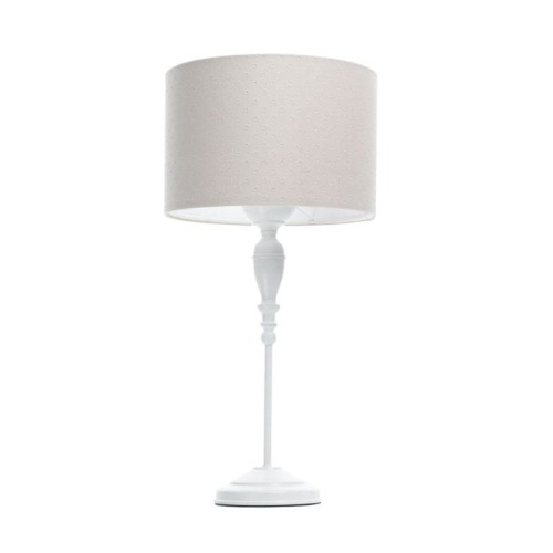 lampka stojąca glamour kremowa