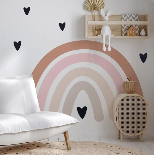 naklejka na ścianę tęcza