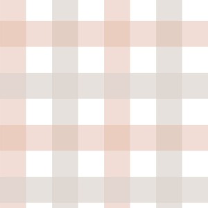 DEKORNIK - TAPETA PROVENCE CHECK BEIGE PINK MEDIUM