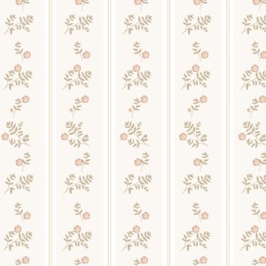 DEKORNIK - TAPETA FRENCH COTTAGE BEIGE FLOWERS 