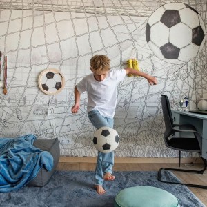 MALUMI - TAPETA DLA CHŁOPCA FOOTBALL GREEN