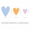 naklejki na ścianę serca