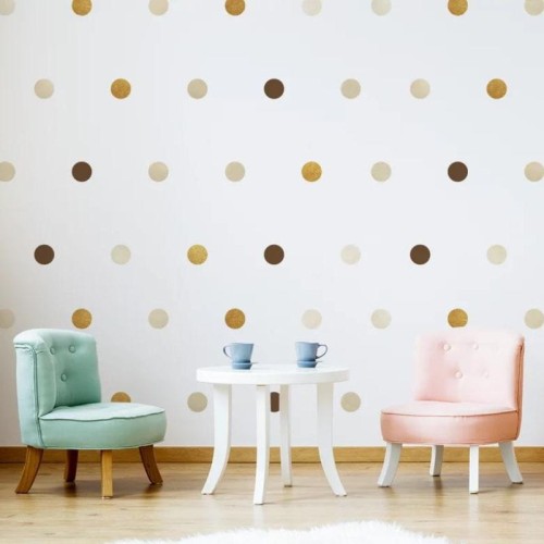 naklejki groszki boho