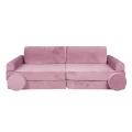Sofa Dziecięca Premium Welurowa Różowa - Meow Baby